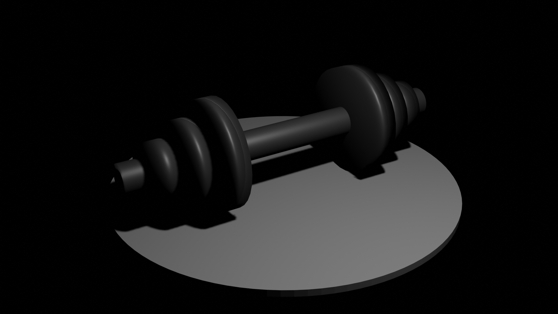Low Poly Dumbbell preview image 1
